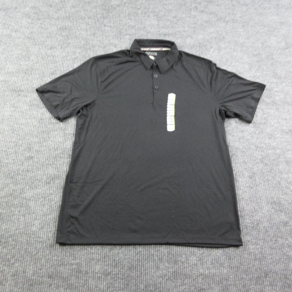 Duluth Trading Co. Polo Shirt Mens L Black Short Sleeve Performance NWT
